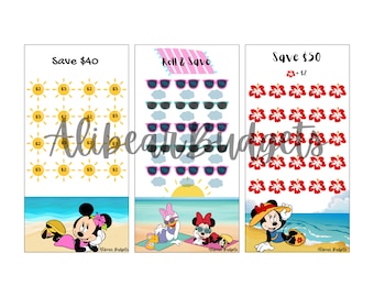 Beach Mouse Mini Savings Challenge | A6