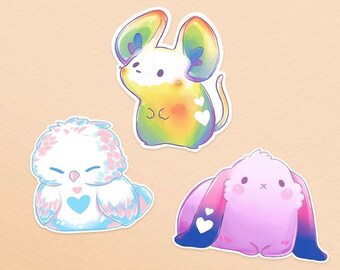 LGBT+ Pride Animals Matte 2” Sticker