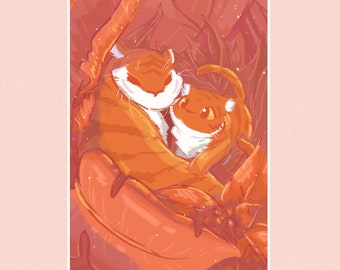 Tigers Digital Art Print Matte 5”x7”