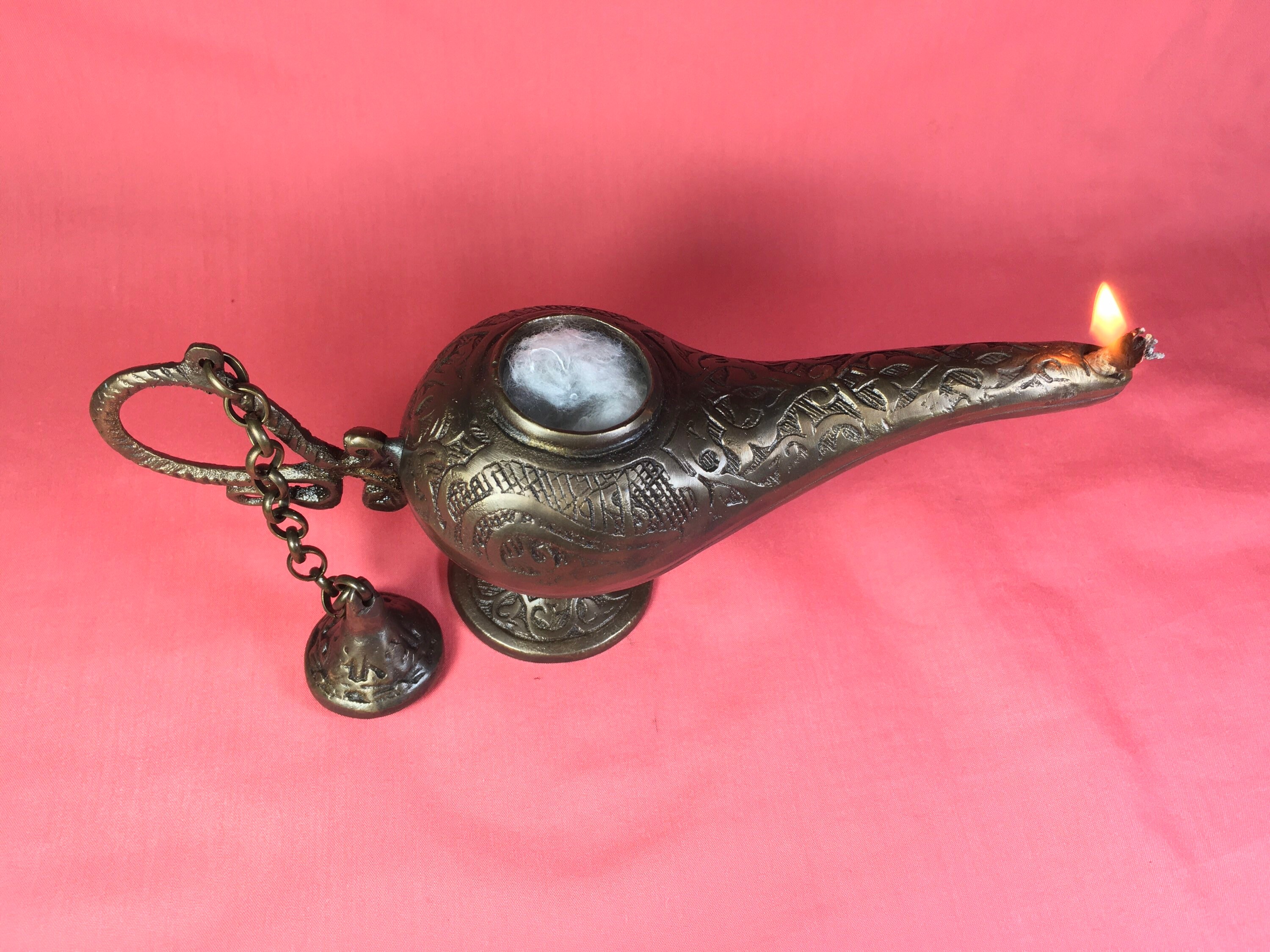 Aladdin lamp Oil burner Genie lamp Oriental Brass Vintage Oil Etsy