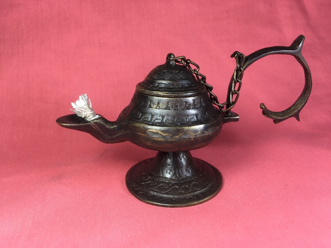 New Model Aladdin oil lamp Brass Aladdin lamp Oil burner Etsy