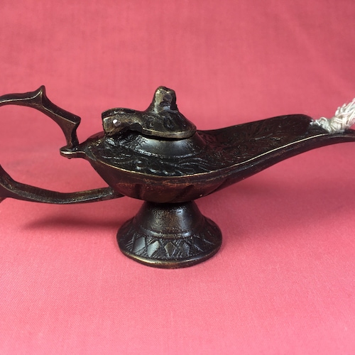 Aladdin Oil Lamp Made of Brass 13 Cm 5 Inch Etsy