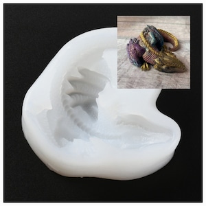 Dragon Silicone Mold Dinosaur Mold Sleeping Dragon Silicone Mould Resin Mould Animal Mould Dinosaur Dragon Resin Mould UK Seller