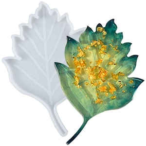 Elm Leaf  Coaster Epoxy Resin Silicone Mold Leaf Mold Resin Leaf Mould  Coaster Mould Leaf Coaster Mold UK Seller
