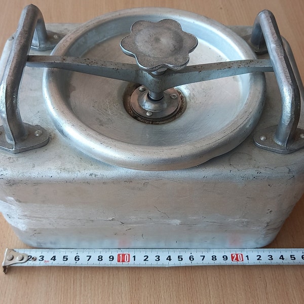 Vintage unused military army food camping vessel 5 liter for transferring food made in the USSR 1950s