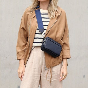 Tasche Leder Umhängetasche Crossbody Bag Tasche mit schmalen LEDERGURT