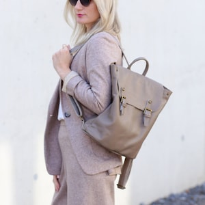 Backpack Leather Handbag Bag Shoulder Bag Back Bag Laptop Bag Uni Bag