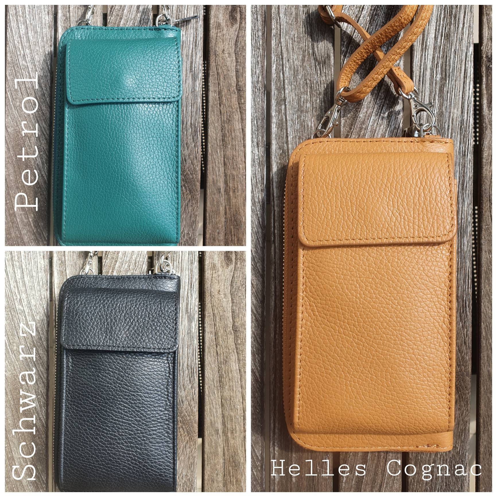 Damen Handytasche Handy GeldbÃ¶rse UmhÃ¤ngetasche Leder GeldbÃ¶rse