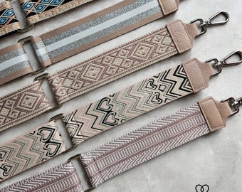 Bag strap pink fabric strap interchangeable strap bag strap strap