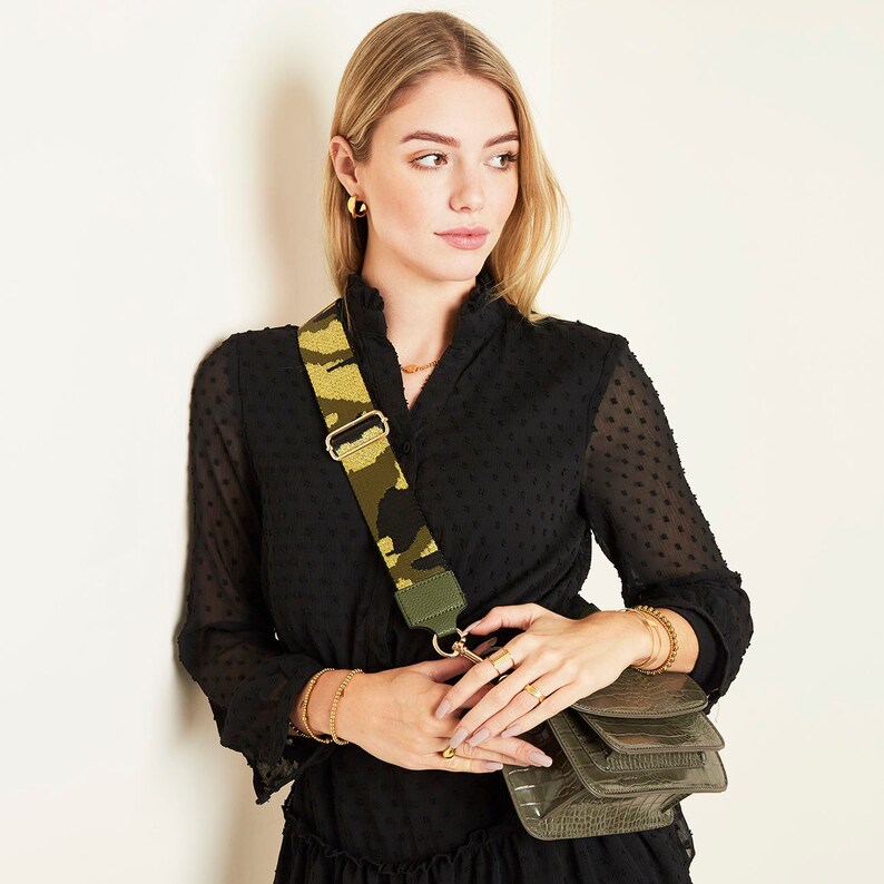 Pocket Strap Wide Strap Camouflage Pocket Strap Bag Fabric Change strap Bag Strap