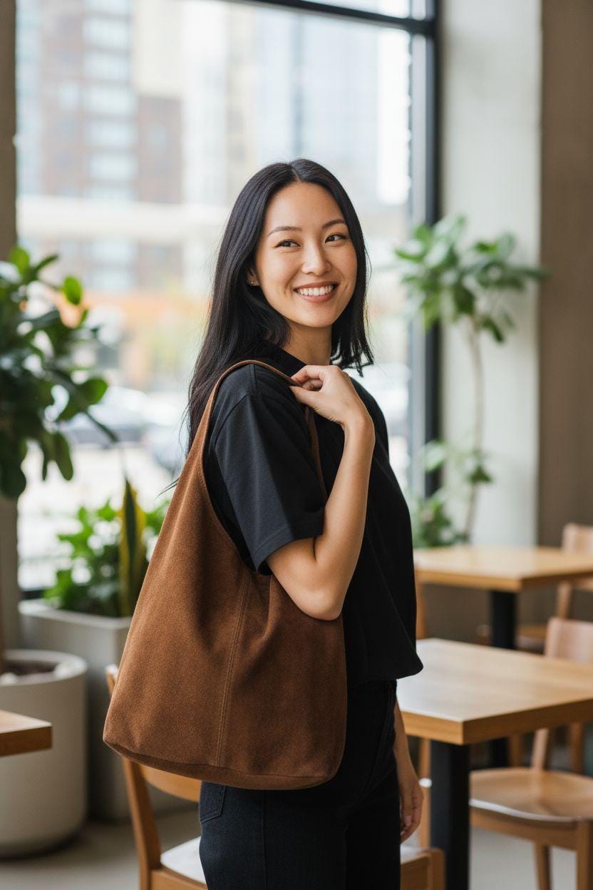 Luxus Hobo Tasche Damen Aus Wildleder - Gewebte Schultertasche Mit Geräumigem Innenfach