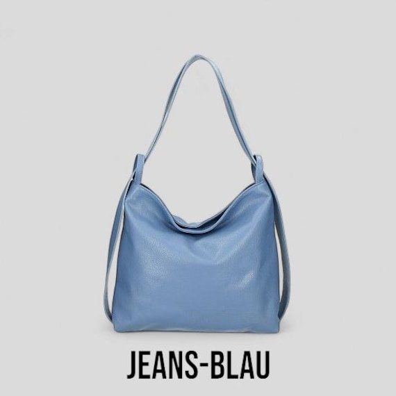 Backpack Leather XL Shoulder Bag 2 in 1 Crossbody Bag