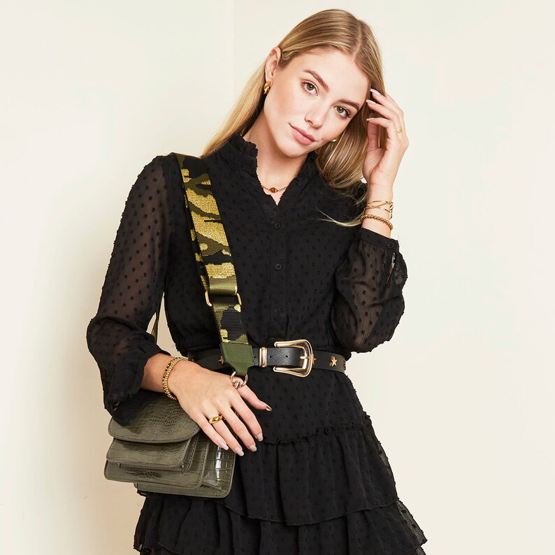 Pocket Strap Wide Strap Camouflage Pocket Strap Bag Fabric Change strap Bag Strap