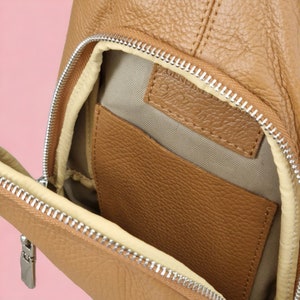 Rucksack Crossbody Bag Leder Handtasche Tasche Schultertasche Rückentasche Bauchtasche Bild 10
