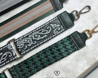 Taschengurt Dunkel Grün Stoffgurt Wechselgurt Taschenriemen Strap