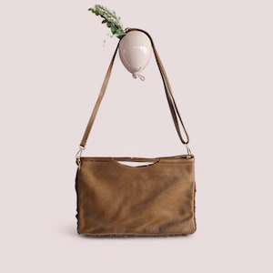 Bag Leather Clutch XL Handbag Shoulder Bag Crossbody Bag Bag with Leather Strap