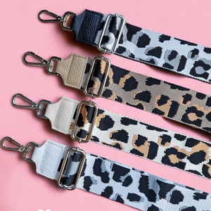 Bag strap shoulder strap wide strap bag strap leopard print bag fabric interchangeable strap bag strap army fabric strap