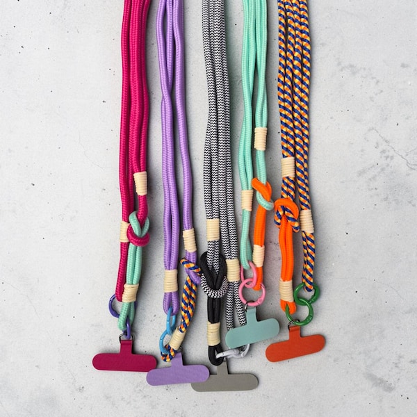 Phone strap, knotted strap, cord, sturdy shoulder strap, fabric bag strap, leash, interchangeable strap, bag strap, fabric strap