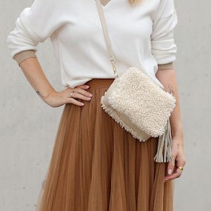 Bag Teddy Bag Fur Bag Faux Fur Crossbody Shoulder Bag Leather Handle Handbag Plush Bag Crossbag Curly Fakefur