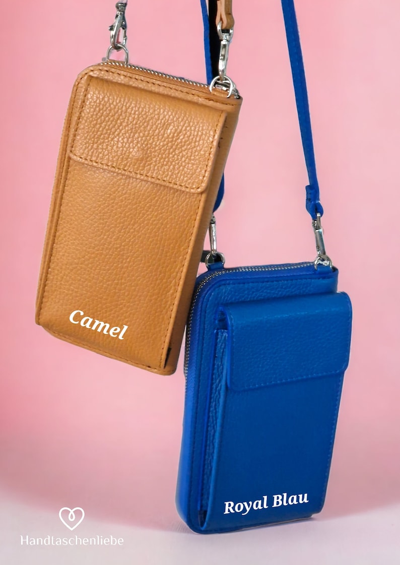 Mobile phone bag wallet 2 in 1 crossbody bathroom handbag shoulder bag genuine leather bag image 4