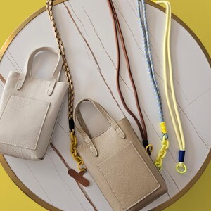 Handytasche Leder kleine Tasche Crossbody Umhängetasche Schultertasche Handtasche mit Ledergurt