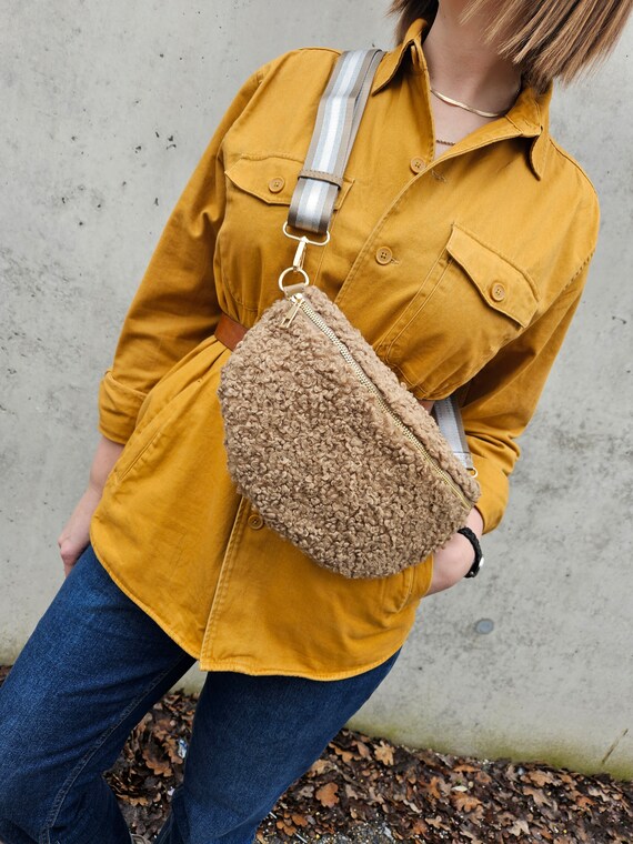 Faux fur belt bag best sale