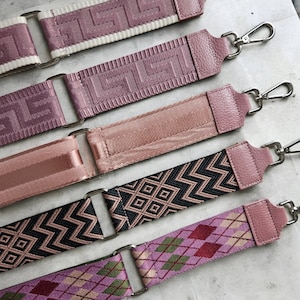 Bag Strap Old Pink Berry Fabric Strap Interchangeable Strap Bag Strap Strap