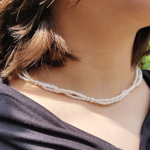 Bridger necklace, Marina necklace, pearl choker necklace, vintage royal necklace, women's gift, bridger pearl bracelet, out lander, chocker