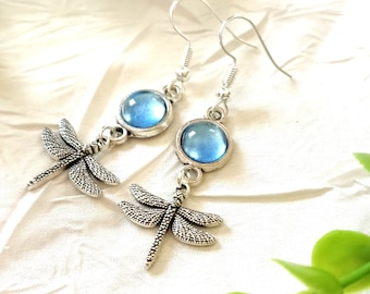 Orecchini con nodo celtico in argento sterling e pietra turchese - Italia