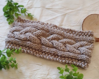 Celtic twisted wool headband, ear warmer, Scottish Outlander style, Christmas gift idea for her