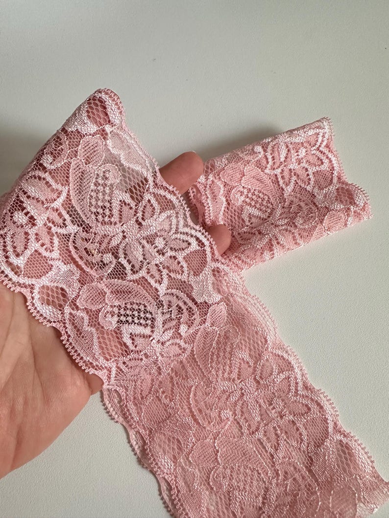 elastic lace headband with flowers, vintage hairstyle, wedding hair accessory, personalized Rose Saumon