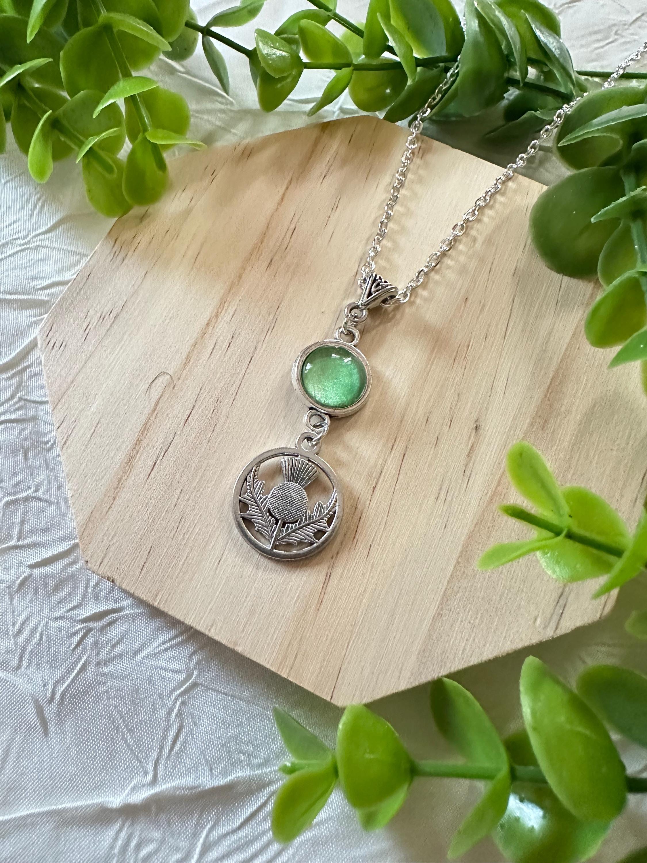 Collana Sassenach Cardo Scozzese – Ciondolo Ispirato A Outlander, Gioiello In Lega Per Fan Scozzesi, Regalo Con Sacchetto In Velluto - 4