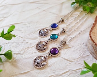 Collana OUTLANDER ciondolo cardo scozzese viola amore regalo