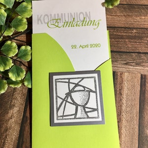 Einladungskarte / Einladung Kommunion / Kommunioneinladung  Konfirmation / Taufe / 3D