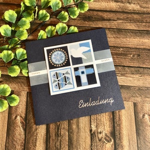 Einladungskarte / Einladung Kommunion / Kommunioneinladung  Konfirmation / Taufe / 3D