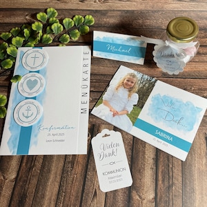 Ergänzung zu Karten-Set: Menükarte, Tischkarte, Danksagung, Gastgeschenk, Anhänger etc.