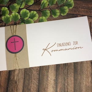 Einladungskarte / Einladung Kommunion / Kommunioneinladung  Konfirmation / Taufe / 3D