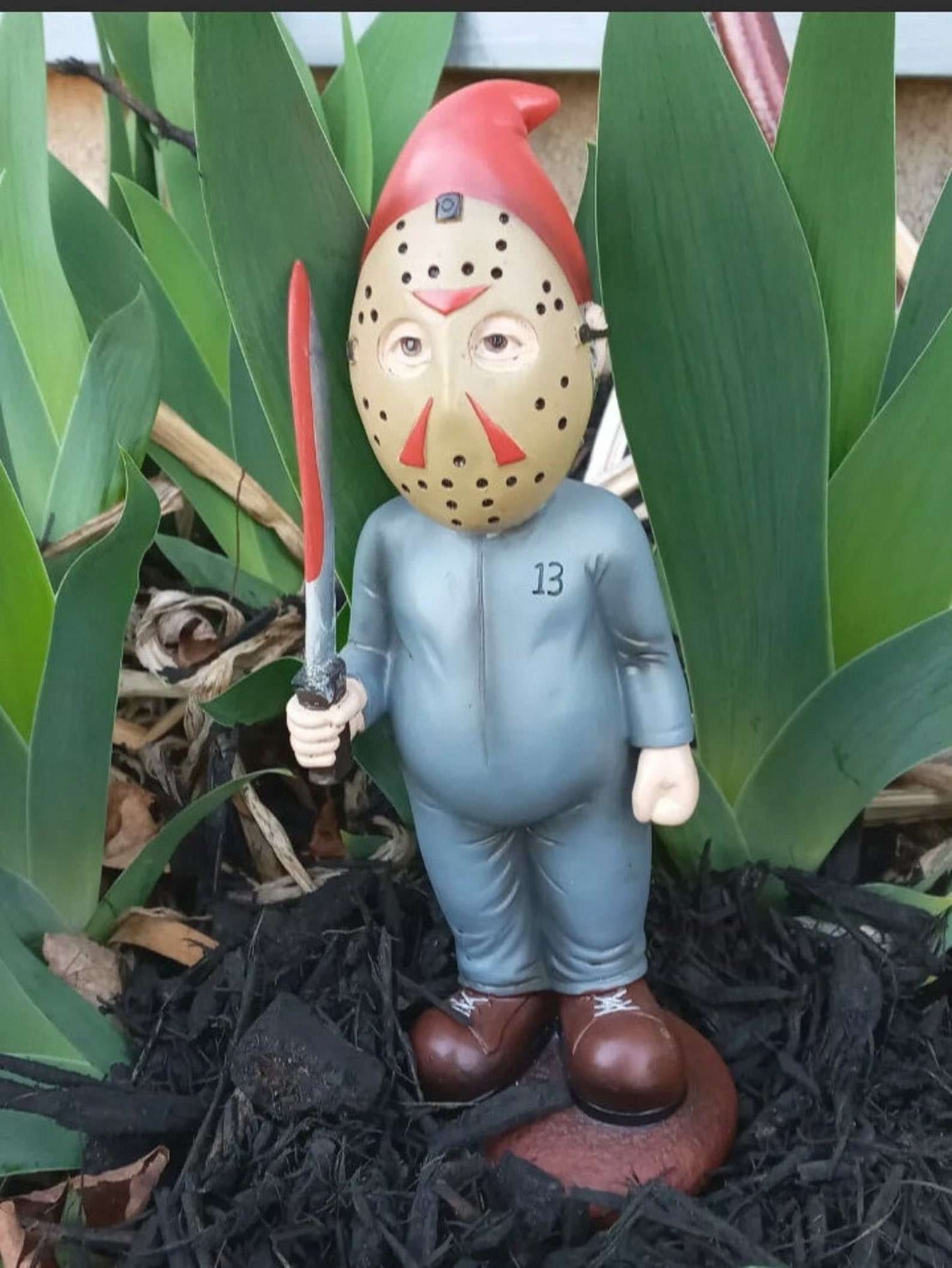 Horror Movie Garden Gnomes Nightmare Horror Gnome Killer Etsy