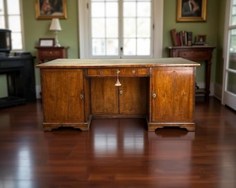 Large Antique George II Mahogany Desk c. Mid 18th Century