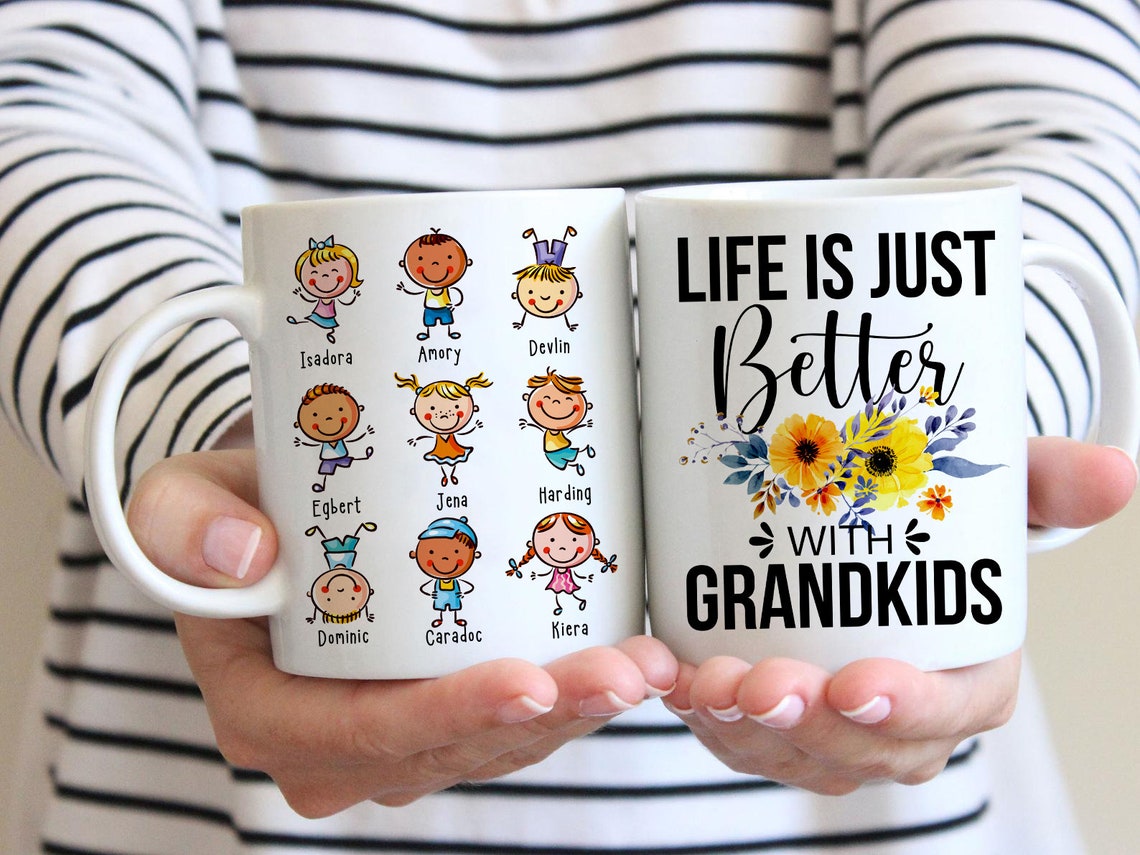 Life Is Just Better With Grandkids Personalized Grandkids Etsy
