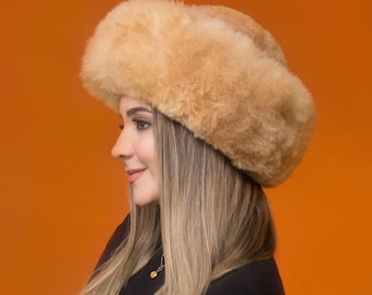 Handcrafted Baby Alpaca Fur Hat | Women's Winter Headwear