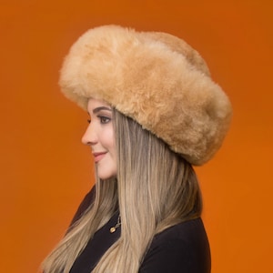 Baby Alpaca Fur Hat | Genuine Baby Alpaca Extra Fine Fur | Luxury Baby Alpaca Fur Hat for Woman