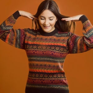 ALPACA SWEATER | Handcrafted Alpaca Wool Pullover Unisex | Genuine Peruvian Design