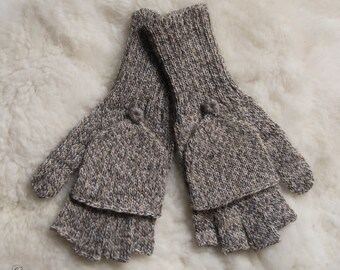 Alpaca Fingerless Gloves | Merino Wool Glittens