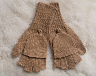 ALPACA GLITTENS | Alpaca Fingerless Gloves | FS Alpaca Half Finger Winter Gloves