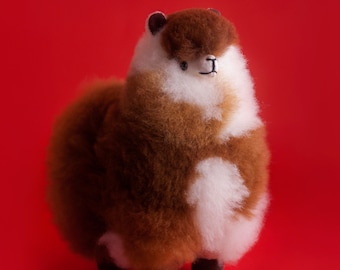 ALPACA FUR PLUSH | 100% Genuine Superfine Alpaca Fur Hypoallergenic Doll | Sustainable and One-of-a-Kind Handcrafted Alpaca Fur Toy