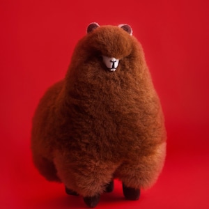ALPACA FUR PLUSH | 100% Genuine Superfine Alpaca Fur Hypoallergenic Doll | Sustainable and One-of-a-Kind Handcrafted Alpaca Fur Toy