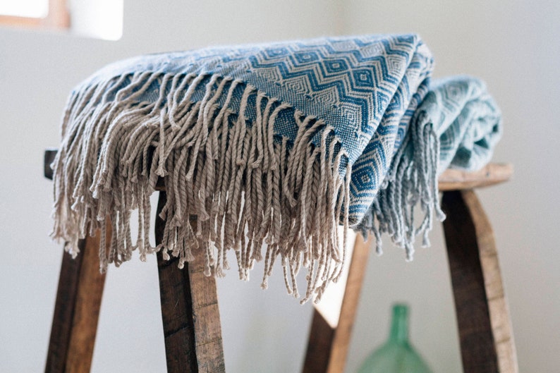 Alpaca Blanket Peruvian Alpaca Blanket With Fringes Alpaca Etsy