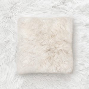 Baby Alpaca Fur Pillow Cover | Alpaca Fur Cushion Cover | One-Side Alpaca Fur Pillow Cover | Luxurious Baby Alpaca Fur