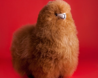 Handmade Baby Alpaca Plush Doll | Hypoallergenic Fur Toy
